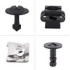 Tiardey 60PCS Car Engine Cover Grommets Engine Underbody Cover Clips