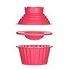 Premier Housewares 104501 Giant Cupcake Mould, 3-Pieces - Hot Pink,