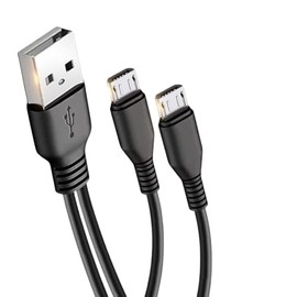 (3 FT) Micro USB Splitter Cable 2 in 1 Type A to Micro USB Charging Cord