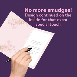 Auntie Birthday Card - Gold Peacock - Beautiful Happy Birthday Card for Auntie from Niece Nephew, 5x7 Inch Female Bird Bday Golden Mothers Day Greeting Cards