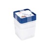 Westmark" Trio Deep Freezing Container Set, Polyethylene Transparent/Blue, 11.3 x