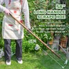 Haliaeetus Sickle Hoe, 58'' Long Handle Japanese Hand Hoe for