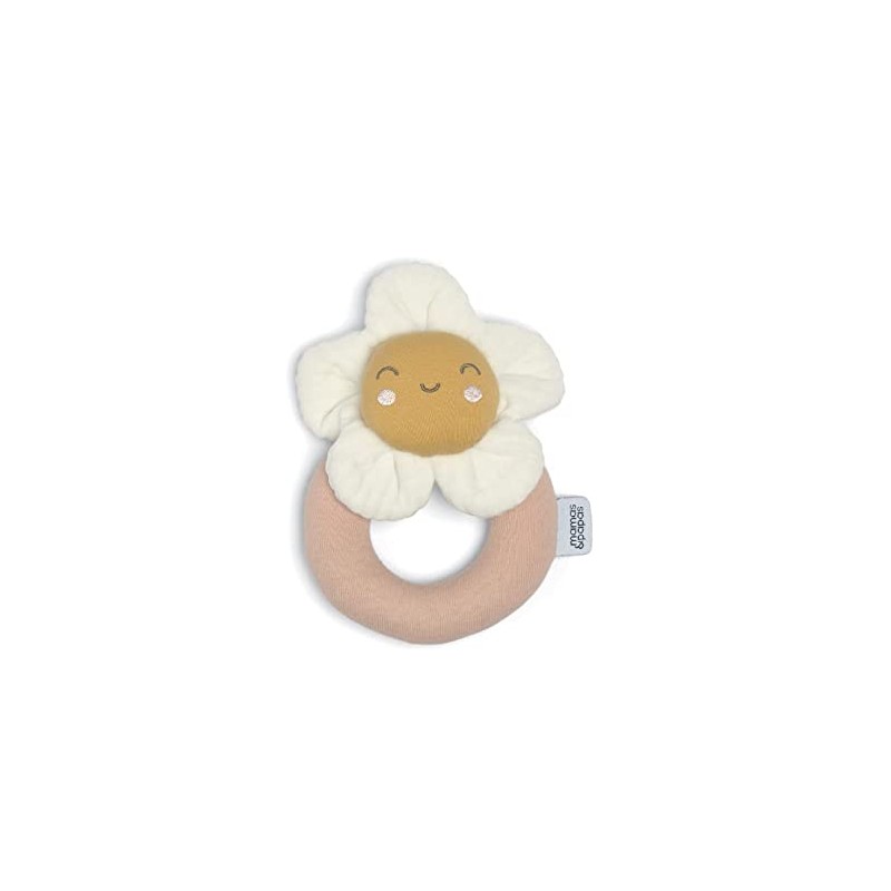 Mamas & Papas Baby/Toddler Soft Toy - Flower Ring Rattle