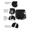 Fulbelle Pantalones cortos deportivos elásticos de doble capa para correr