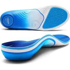 PCSsole Plantillas Ortopédicas Gen 2 Para Fascitis Plantar, Espolón Calcáneo, Pie Plano & Molestias en los Pies Ideal para Jornadas Enteras de Pie