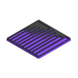 11 Piece Punch & Chisel Set Tray (Fits: Snap On PPC710BK) (Purple/Black)