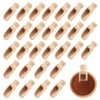 Hepzest 30 Pieces Salt Spoons Small Wooden Spoon with Short