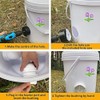 Jindizi 6 Pcs Automatic Chicken Feeder with Hole Saw, Rat