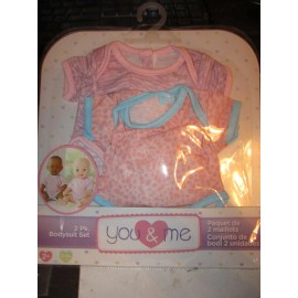 Toys "R" Us Geoffrey Toys R Us You Me 2 Pack Bodysuit Set FITS 12-14 IN DOLLS NIP