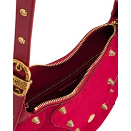 JW PEI Women's Tessa Shoulder Bag - Suede Deep Magenta