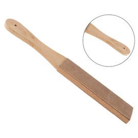 1 x Leather Strop for Sharpening Wood Leather Razor Accessories Abrasive Paste