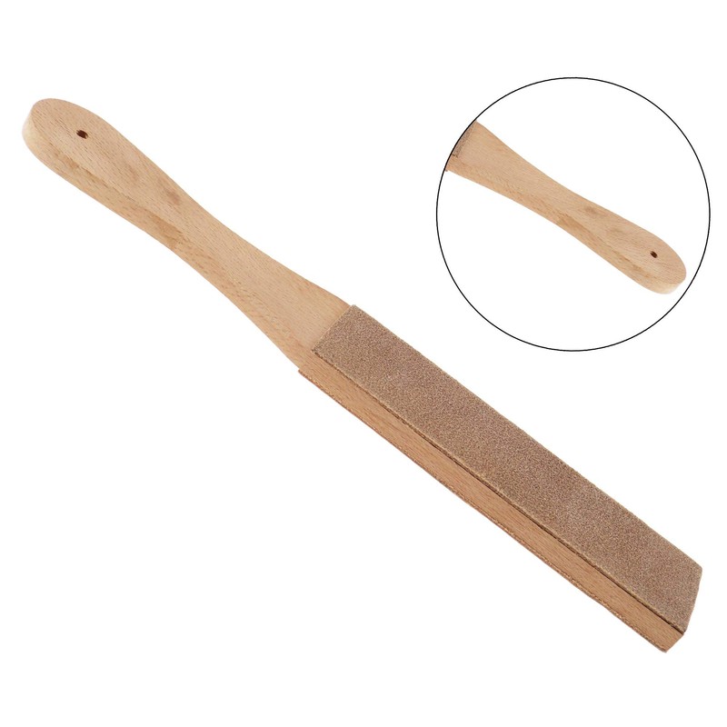 1 x Leather Strop for Sharpening Wood Leather Razor Accessories