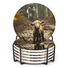 ubcindy Jesus Christian Art Coasters for Drinks Set of 6,Round