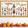 Fall Bulletin Board Decorations Set Fall Classroom Decoration Autumn Scarecrow