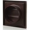 Blauberg Brown Gravity Grille 100mm - 4 inch External Ducting