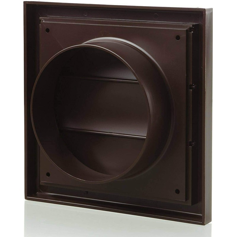 Blauberg Brown Gravity Grille 100mm - 4 inch External Ducting