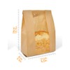 GM HOME 25 PCS Toast Paper Bag Kraft Bread Bag