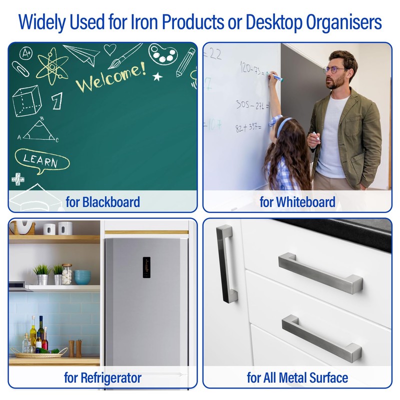 Keinlan 2Pcs Magnetic Pen Holder & Organizer for Whiteboard Fridge