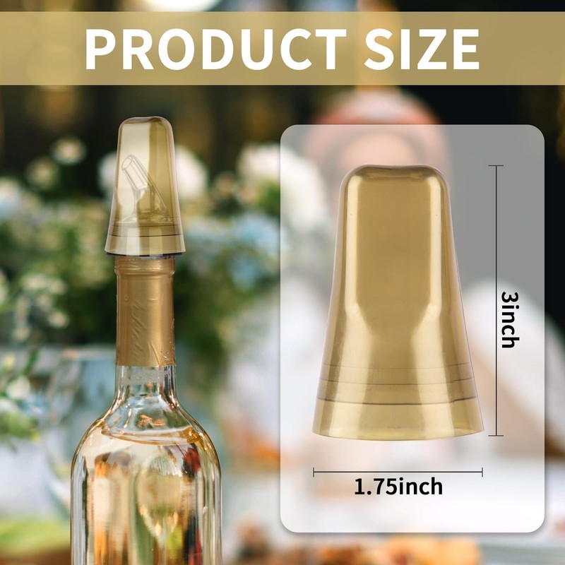25 Pieces Universal Pour Spout Covers, Translucent Plastic Caps to