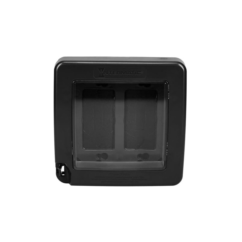 Intermatic WP7200BL Low-Profile In-Use Weatherproof Cover, Black - Durable Outdoor