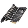 7 Ports PCIE to USB 3.2 HUB, PCIE Expansion Card,