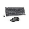 TECKNET Wireless Keyboard and Mouse Combo, Mini Cordless Computer Keyboard