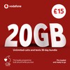 Vodafone Pay As You Go £15 SIM