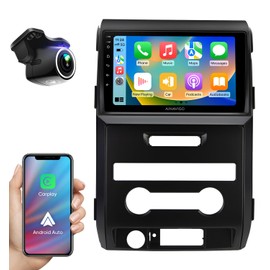 9inch car Radio Stereo Upgrade for Ford F150 2009 2010 2011 2012 with android12/Touchscreen/wireless carplay/Android auto/5Gwifi/GPS Navigation/Bluetooth/FM/RDS Radio/Backup Camera