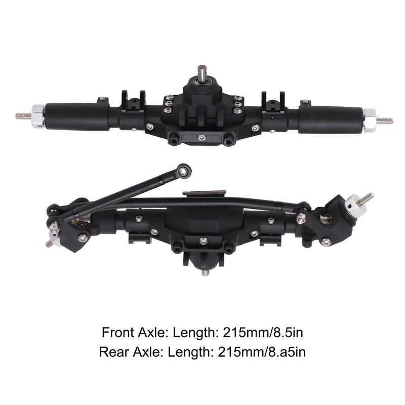 RC Front Rear Axles Complete Set Metal Assembly Kit Axle
