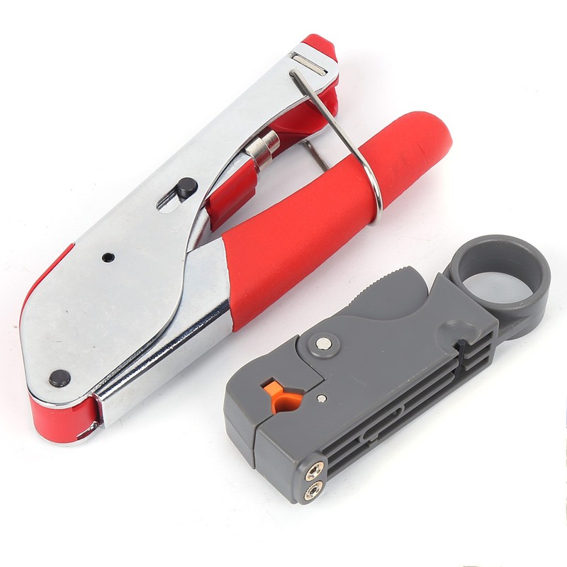 22PCs Cable Crimping Cutter Multifunction Crimper Coaxial F- Head Crimping