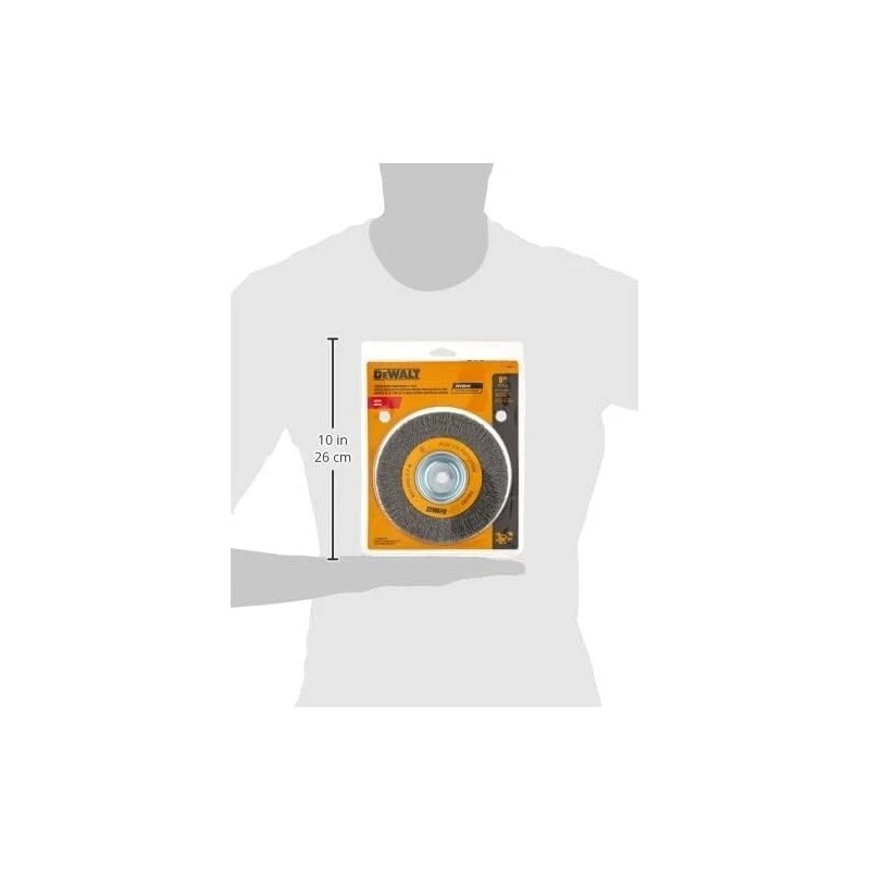 Heavy Duty 6 Inch Crimped Wire Wheel for Bench Grinder