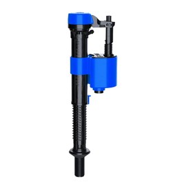 Adjustable Bottom Entry Toilet Fill Valve with ½ UK Plastic Threads - Cistern Fill Valve with Delayed Fill, Quiet Operation, Telescopic Height 8"-12" & Water Saving Filter - Plastic Thread