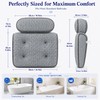 Zyrah Bath Pillows for Tub, Spa Bath Pillow with 72