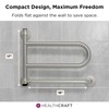 HEALTHCRAFT DependaBar (2025 Model), Pivoting Wall-Mounted Grab Bar for Bathroom