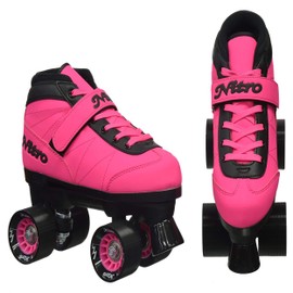 Epic Skates Epic Nitro Turbo Quad Speed Skates, Pink