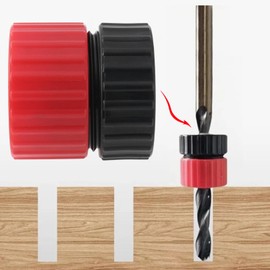 EMSea 3Pcs Depth Guide Stop Collars 3-5 mm, 5-8 mm, 8-13 mm Countersink Drill Depth Stopper for Drill Bit Carpentry