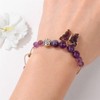 Pingyongchang Stress Relief Anxiety Yoga Bracelets,Butterfly Crystal Stone Mantra Charm