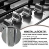 5PCS W11366438 Stove Knobs Replacement for Whirlpool Cooktop Knobs WCG55US0HS00,