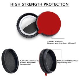 TNSLAND Airtag Halter 4er Pack Air Tag Hülle mit Superkleber Versteck Airtag Aufkleber Halterung IPX8 Wasserdichter Airtag-Halter Airtag Holder Case für Fahrrad TV Fernbedienung Brieftasche Drohne