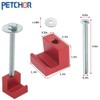 PETCHOR Truck Tool Box Mounting Kit No Drill, J Hook