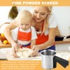 Kitchen Flour Sifter for Baking, 3 Cup Stainless Steel Flour