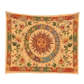 Levemolo Sun Moon Tapestry Wall Hanging Bohemian Style Home Decoration for Indoor Spaces Artistic Atmosphere for Background Decor