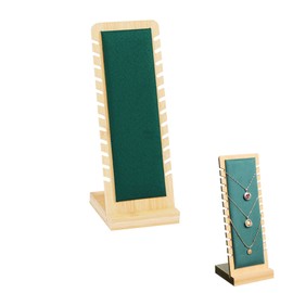 Eterspr 12 Slots Necklace Jewellery Stand Wooden Frame Necklace Display Jewellery Storage Device for Displaying, Presenting and Storing Jewellery