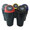 AISIBO Car Trash Can with Lid, Automotive Cup Holder Mini