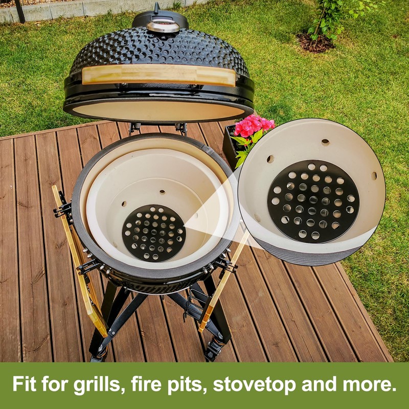 PATIKIL Cast Iron Fireground Grill, 19cm Round BBQ Grill Plate