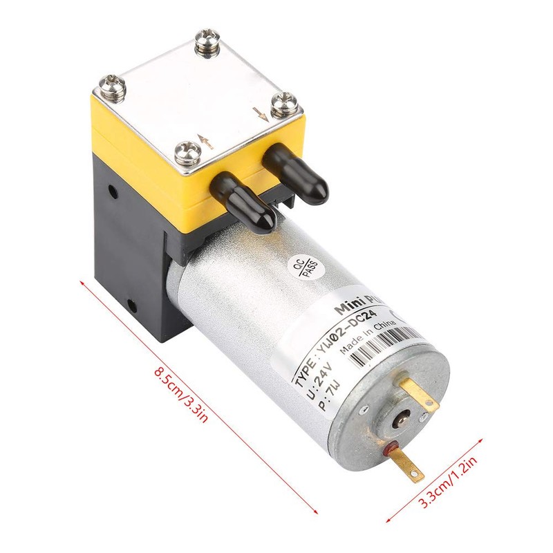 ZAWELIYO 24V 0.4-1L min Miniature Diaphragm Pump Vacuum Pump Air