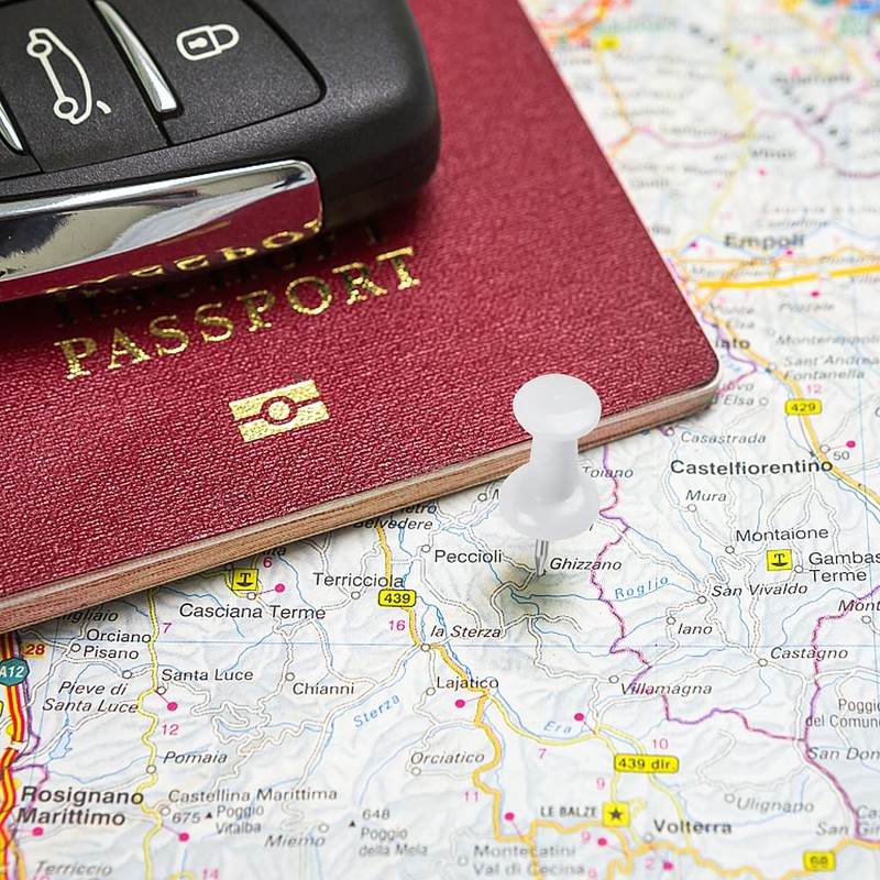 YOYUSH Push Pins, 100 Pcs Reusable Drawing Pins with Solid