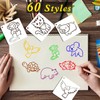MWOOT 60 Pcs Cute Animals Painting Stencils,Waterproof Drawing Templates for