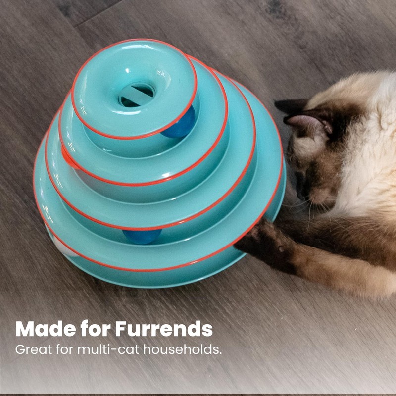 Catstages Chase Meowtain Interactive 4-Tier Cat Track Toy