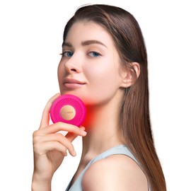 Foreo Ufo Mini 2 Full Facial Led Mask Treatment, Red Light Therapy, Face Masks Beauty Treatment, Korean Skincare, Thermotherapy & Face Massager, Moisturiser, Increased Skin Care Absorption, Fuchsia